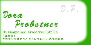 dora probstner business card